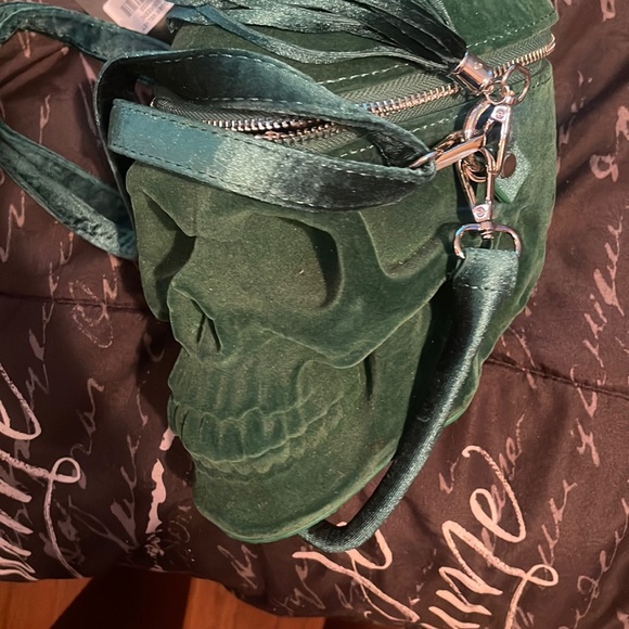 Killstar Handbags - Green skull purse with tags